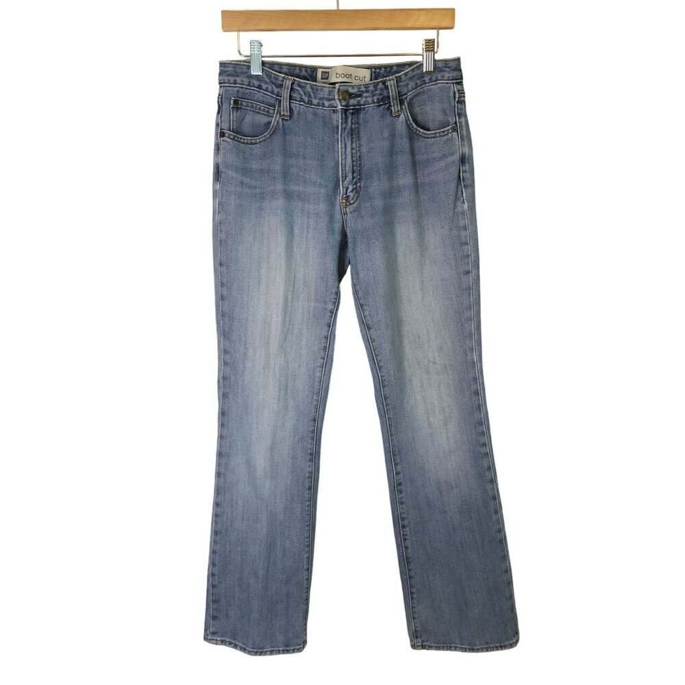 Gap Womens Boot Cut Jeans Size 8 Reg Light Blue Denim Capsule Wardrobe